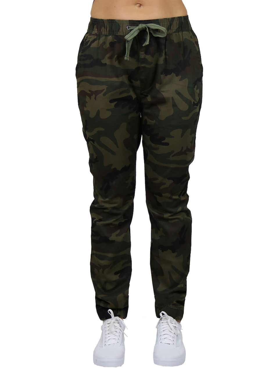 Galaxy By Harvic Loose Fit Stretch Twill Women's Joggers